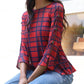 Belinda Top In Rachel Island Plaid
