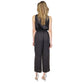 Women's Rhinestone-Strap Surplice Jumpsuit, Regular & Petite
