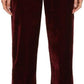 Red 'The Liquid Velvet' Trousers