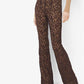 Floral Lace Flared Trousers