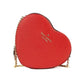 Kate Spade Love Shack Candied Cherry Mini Leather Chain Heart Crossbody Women's Handbag