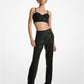 Pinstripe Sequined Crepe Straight-Leg Pants