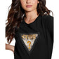 Women's Cotton Studded Logo T-Shirt