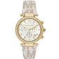 Women's Parker Chronograph Vanilla Signature Logo Strap Watch 39mm