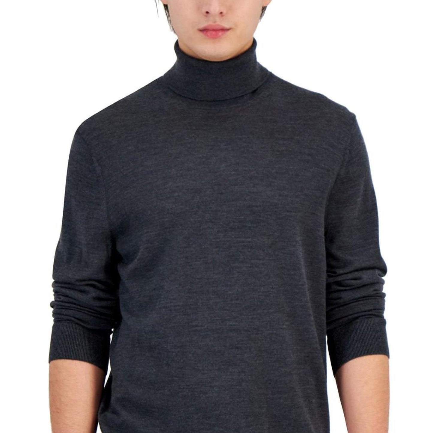 Michael Kors Men's Modern-Fit Long-Sleeve Merino Wool Turtleneck Sweater