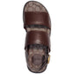 Men's Leather Two-Strap Sandal with Signature Jacquard Footbed