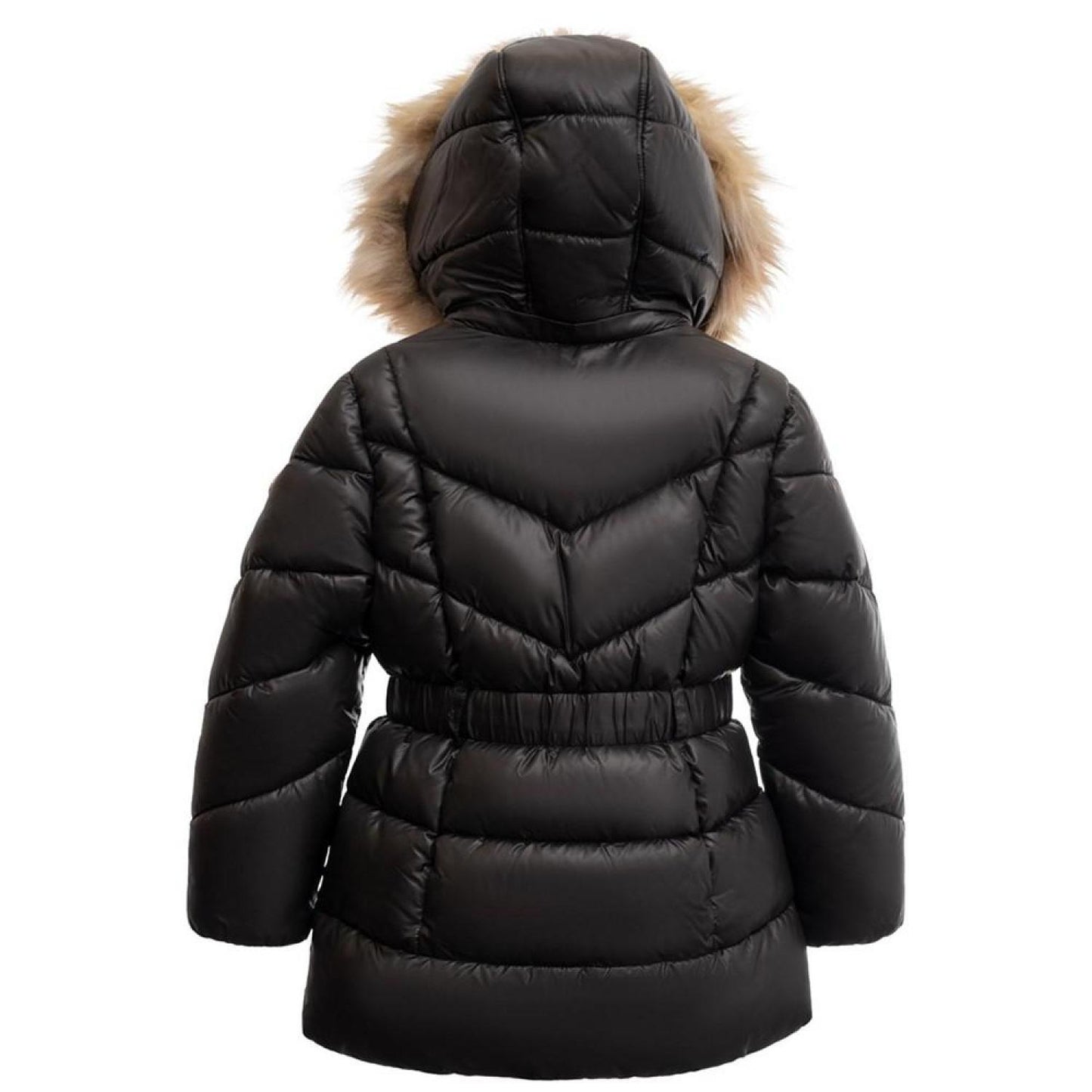 Toddler and Little Girls Heavy Weight Belted Jacket