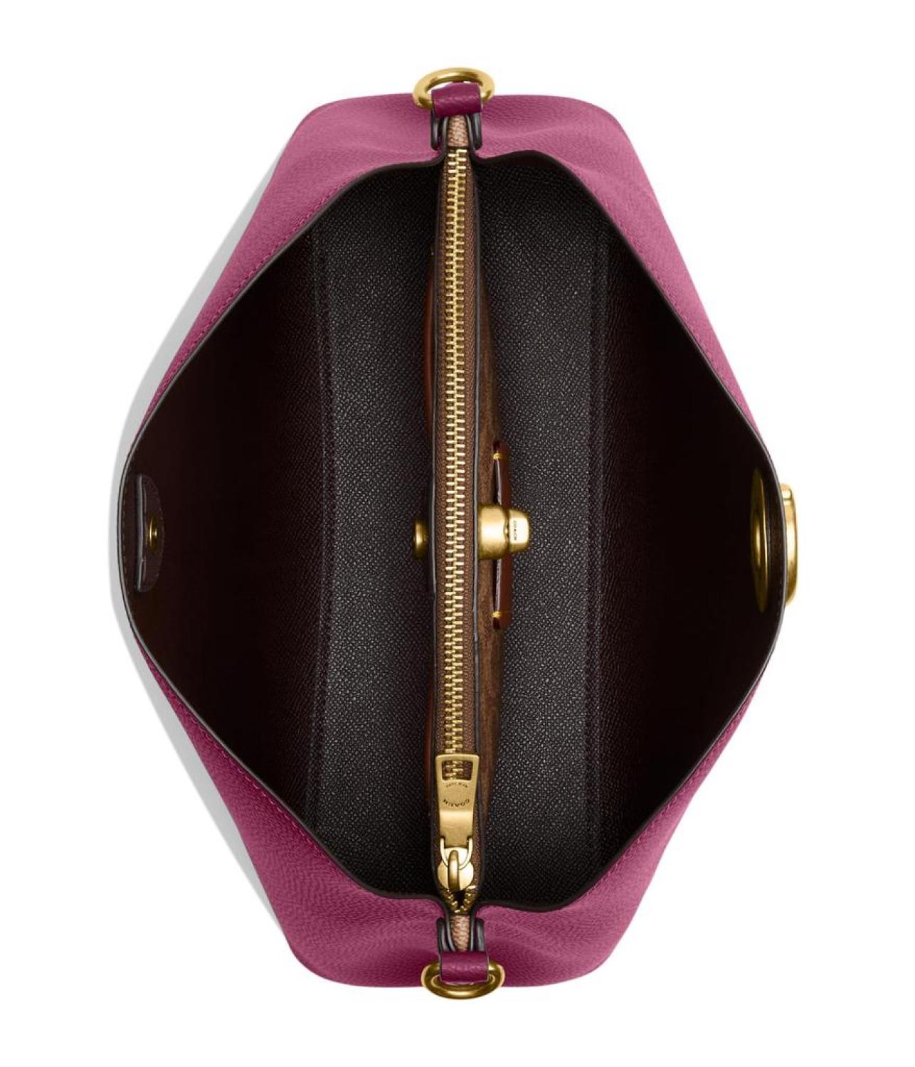 Color-Block Leather Willow Shoulder Bag
