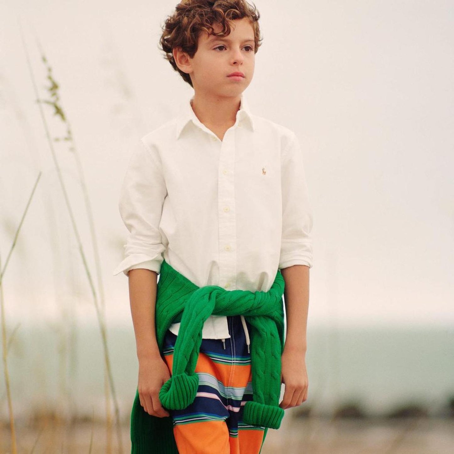 Cotton Oxford Sport Shirt (Big Kids)