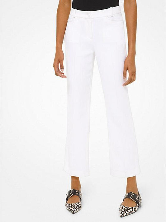 Double Crepe Sablé Straight-Leg Trousers