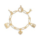 Faux Stone Iconic Charm Bracelet