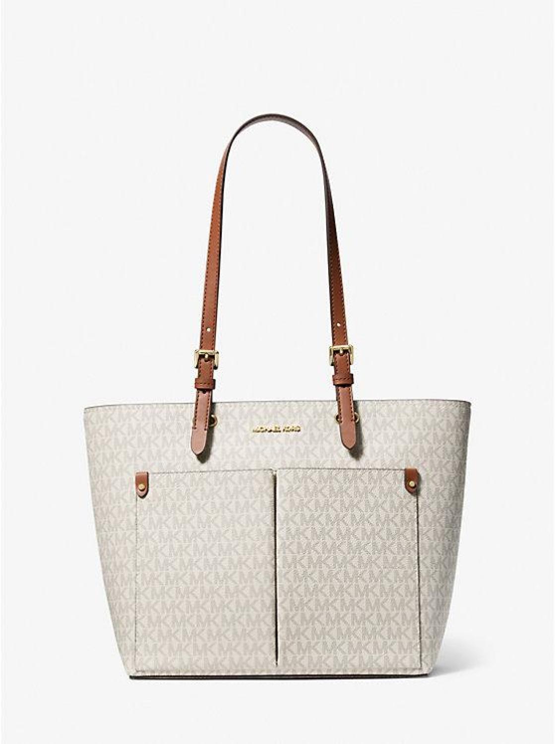 Jet Set Medium Logo Pocket Tote Bag