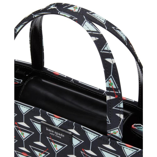Sam Icon Martini Printed Fabric Small Tote