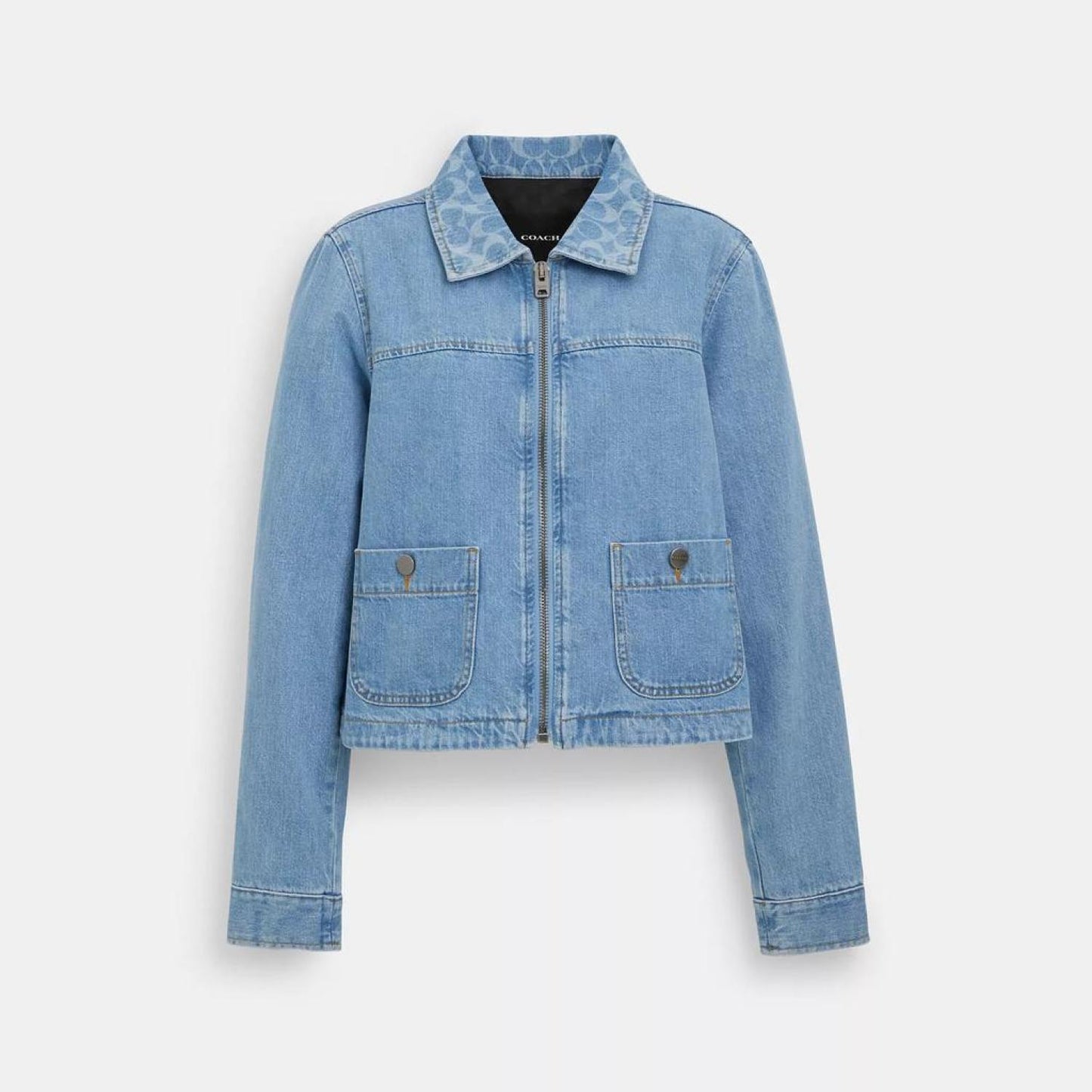 Coach Outlet Zip Denim Jacket