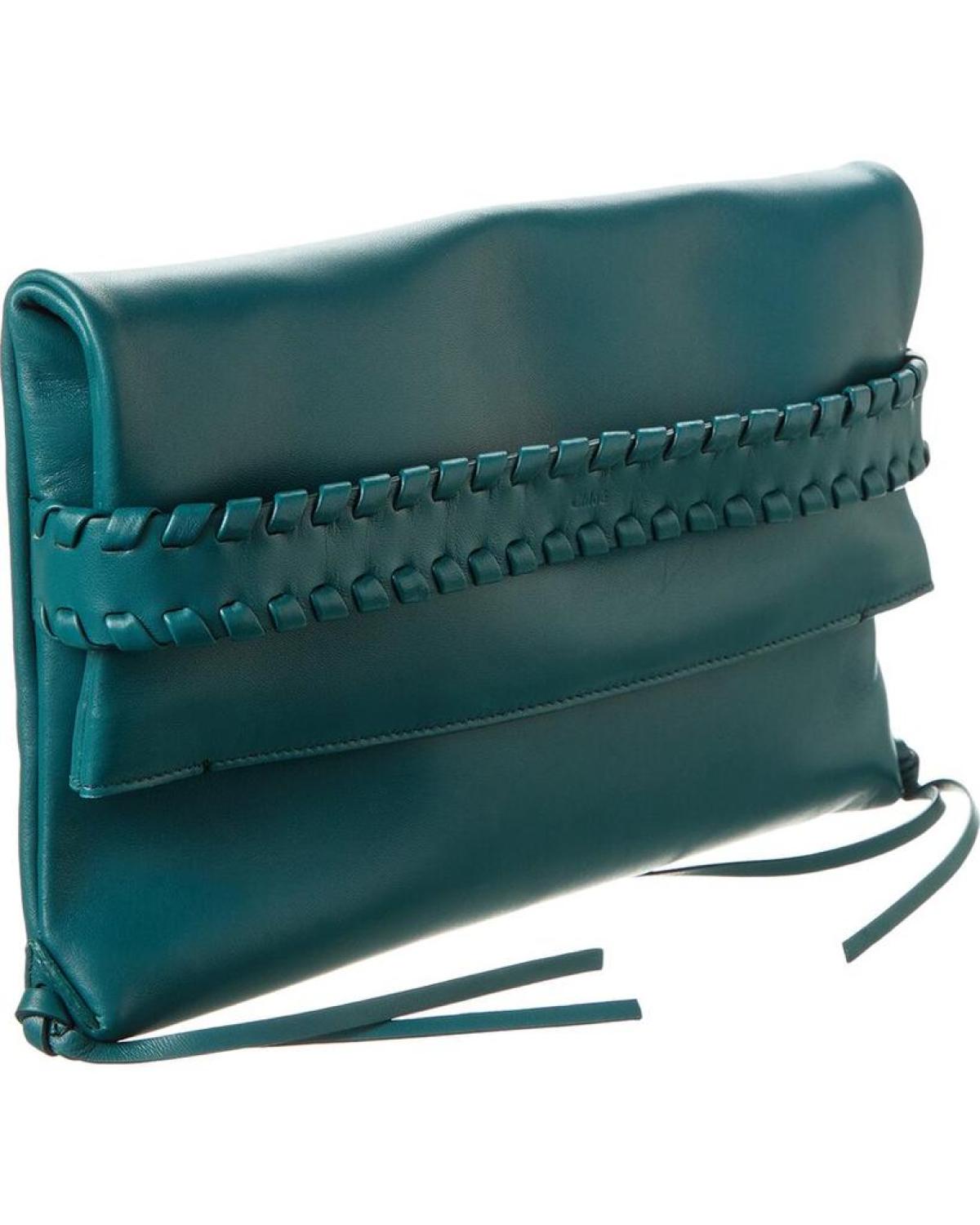 Chloé Mony Leather Clutch
