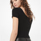 Cashmere Scoop-Neck Bodysuit