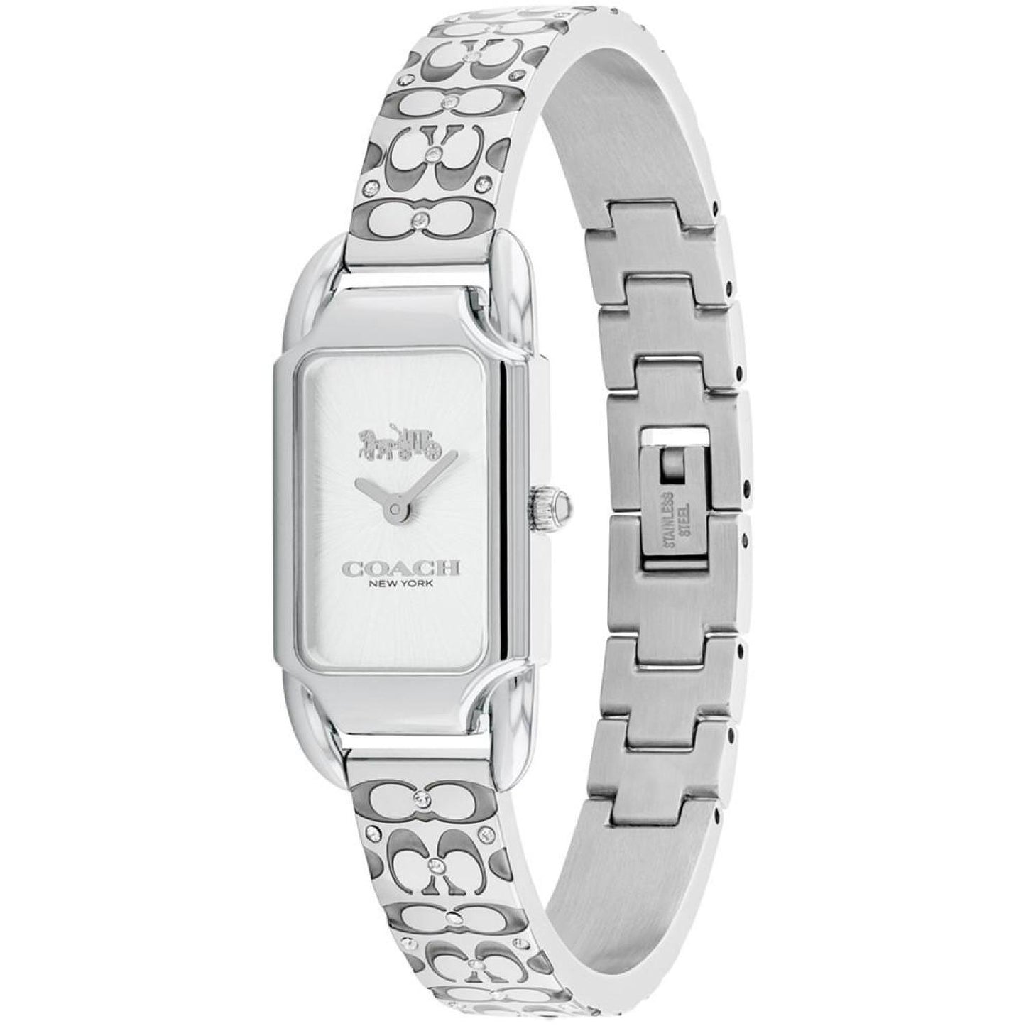 Women's Cadie Silver-Tone Stainless Steel Bangle Watch, 17.5 x 28.5mm