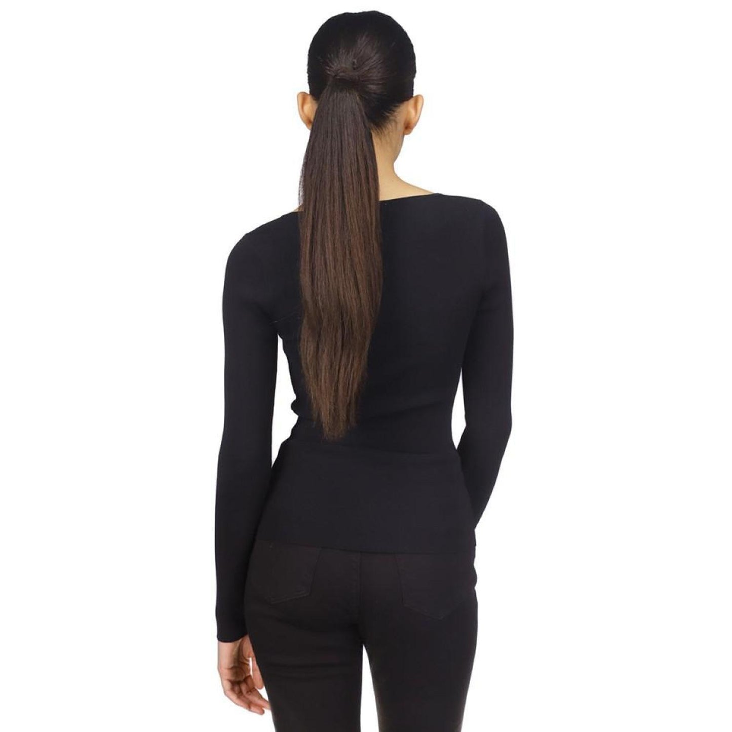 Women's Rhinestone Sweetheart-Neck Top