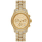 Women's Runway Chronograph Gold-Tone Stainless Steel Watch 38mm