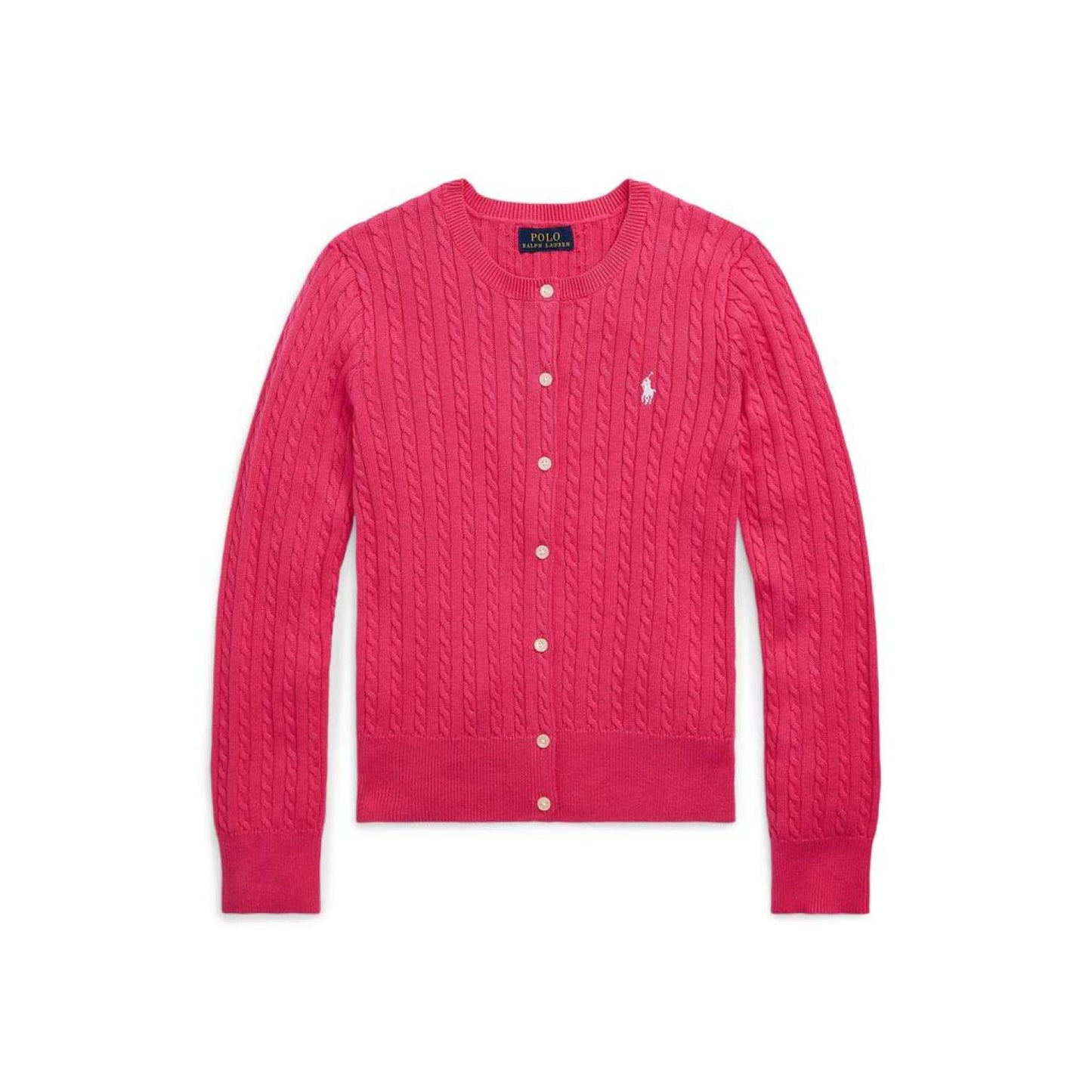 Mini-Cable Cotton Cardigan (Big Kid)
