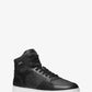 Jacob Leather and Signature Logo High-Top Sneaker