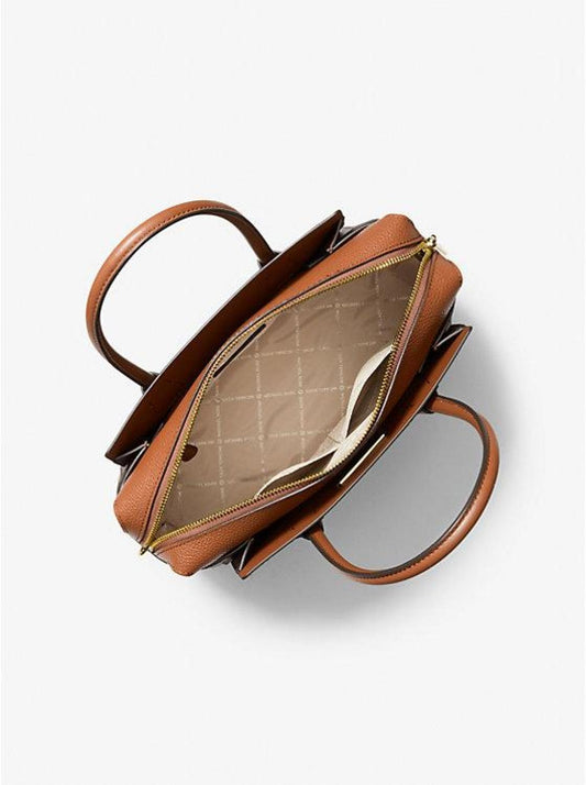 Mercer Medium Logo and Leather Belted Satchel