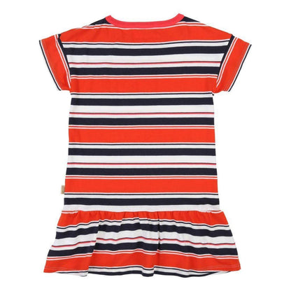 ORANGE NAVY STRIPED DRESS