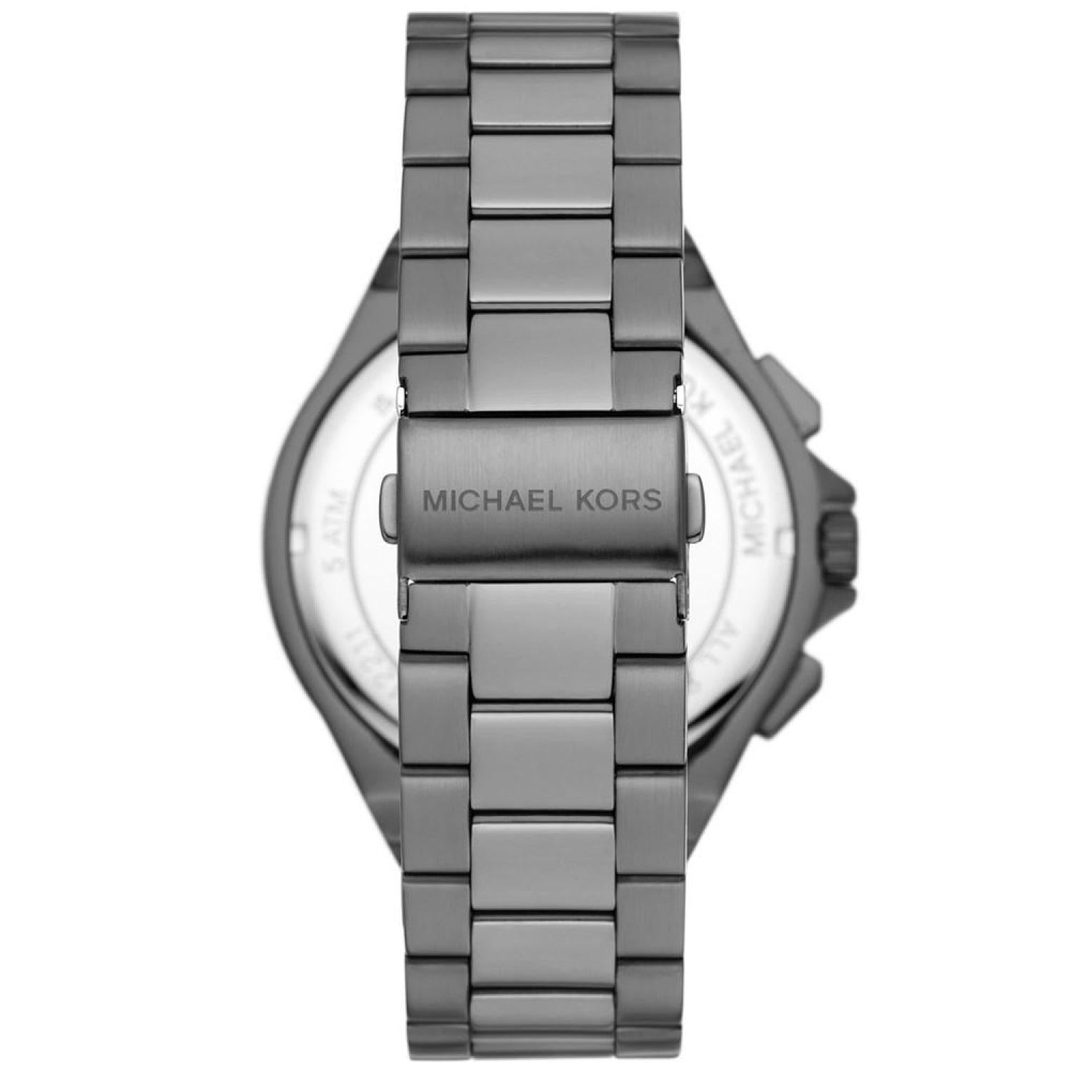 Men\'s Lennox Quartz Chronograph Gunmetal Stainless Steel Watch 48mm