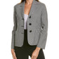 Michael Kors Gingham Wool Jacket