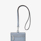 Jet Set Travel Saffiano Leather Card Case Lanyard