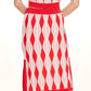 Niska Skirt In Harlequin Pink