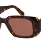 Prada  PR 17WS 2AU03U 49mm Womens Rectangle Sunglasses