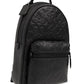 Coach Logo Embossed Zipped Backpack