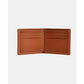Men's Leather Slim Billfold Wallet in Micro Signature Jacquard