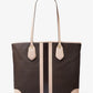 Eva Large Logo Stripe Tote Bag