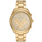 Men's Langford Chronograph Gold-Tone Stainless Steel Bracelet Strap Watch 45mm
