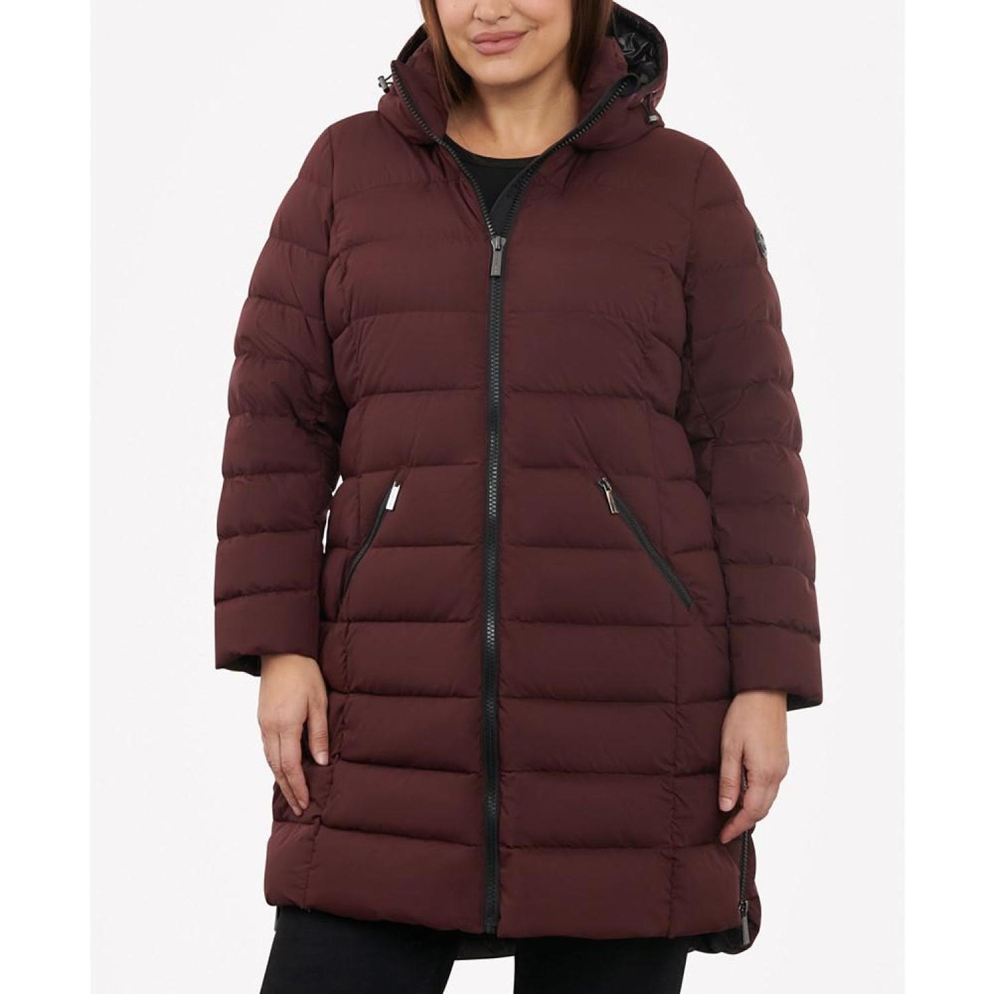 Women's Plus Size Hooded Down Packable Puffer Coat