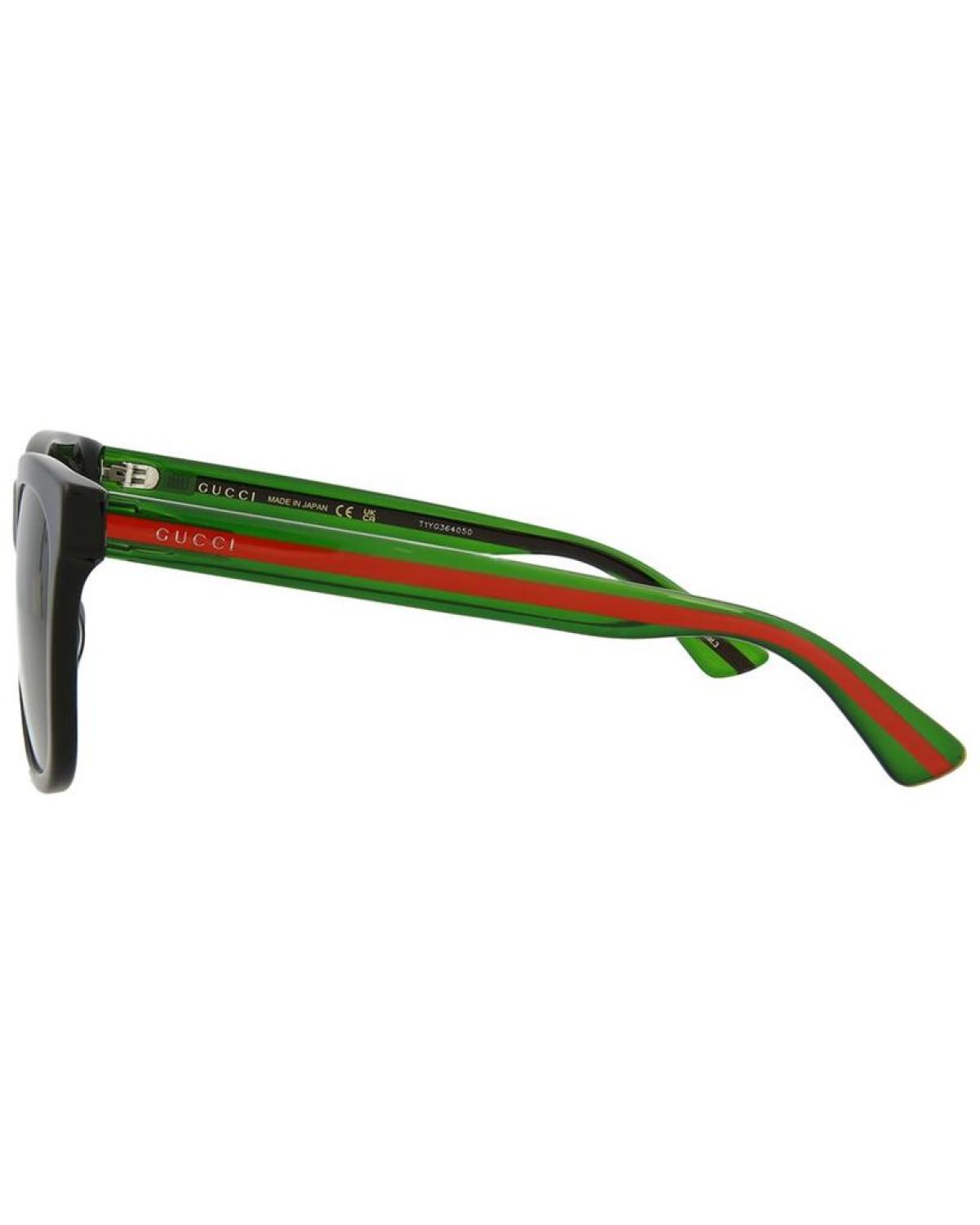 ? - Authentic New Gucci GG0057SK 002 56 GG0057SK Men\'s Sunglasses Gucci GG0057SK 002 Black Sunglasses – Online Sale UK main image 2