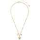 Gold-Tone Mixed Stone Evil Eye Heart Multi-Charm Pendant Necklace, 20" + 3"' extender