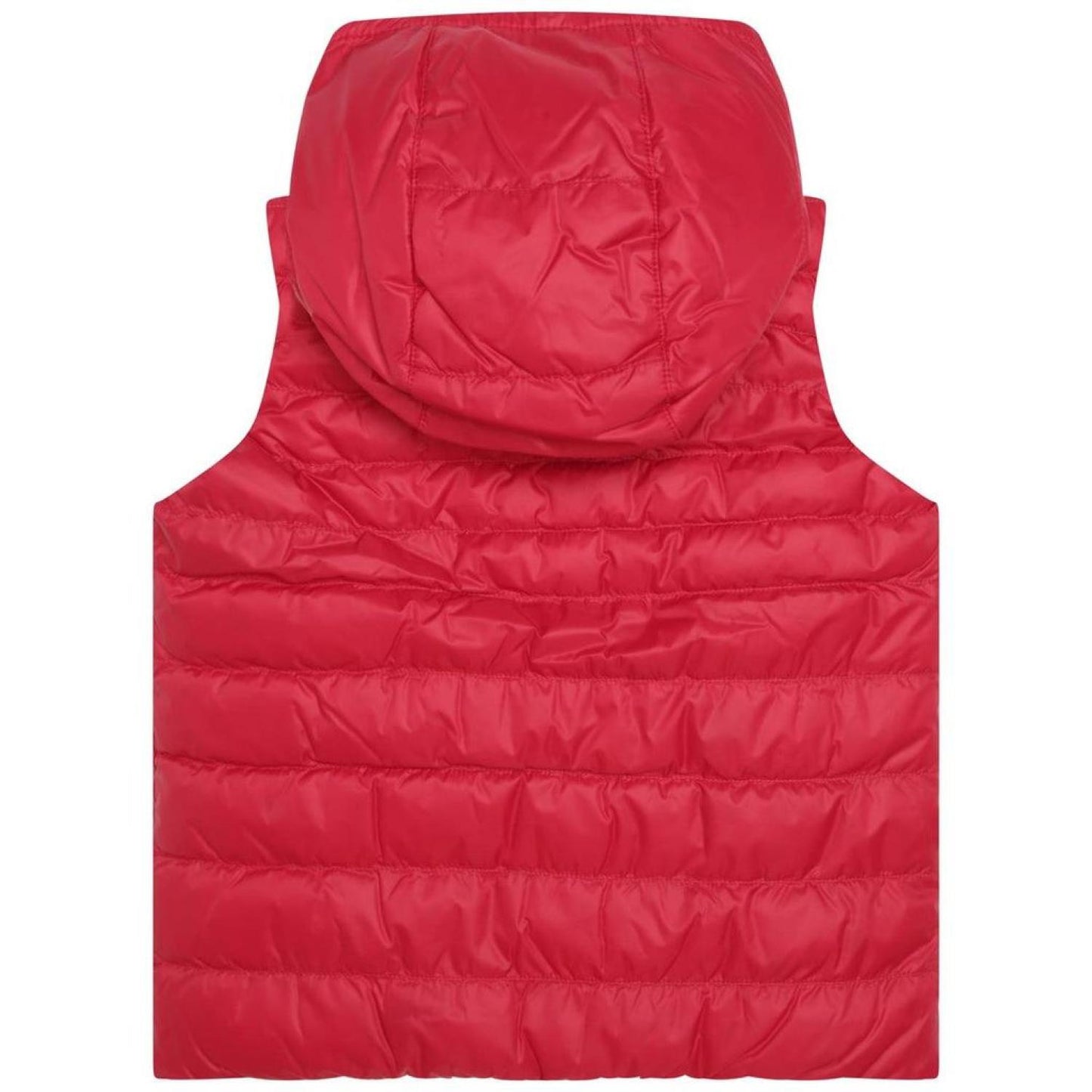 Red & Navy Sleeveless Puffer Jacket