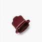 Cary Small Saddle Crossbody Bag In Oxblood