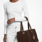 Astor Large Studded Leather Tote Bag