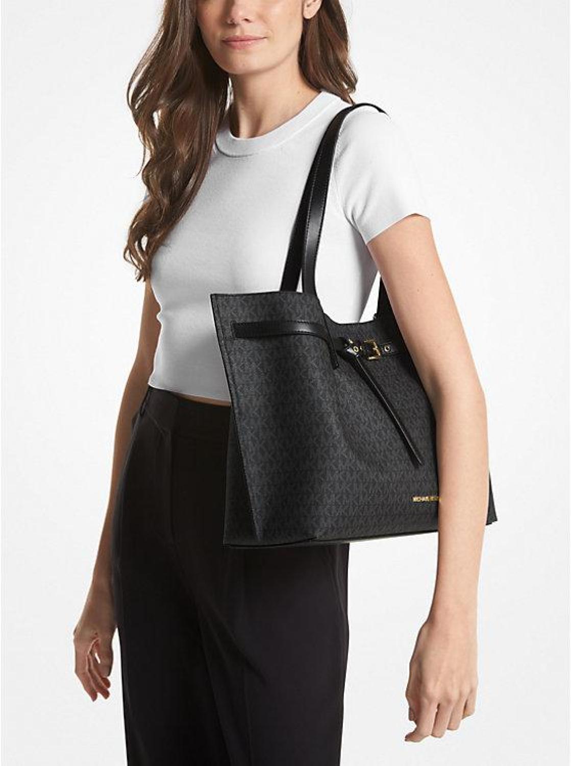 Emilia Large Logo Tote Bag