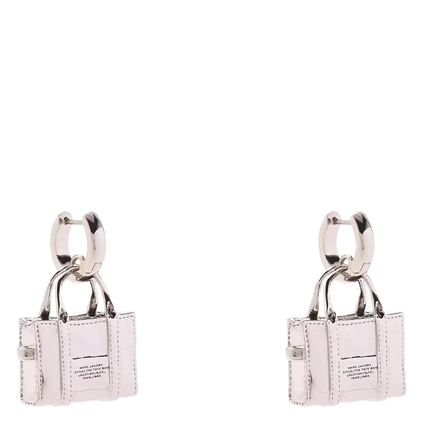 Marc Jacobs Logo Engraved The Tote Bag Earrings