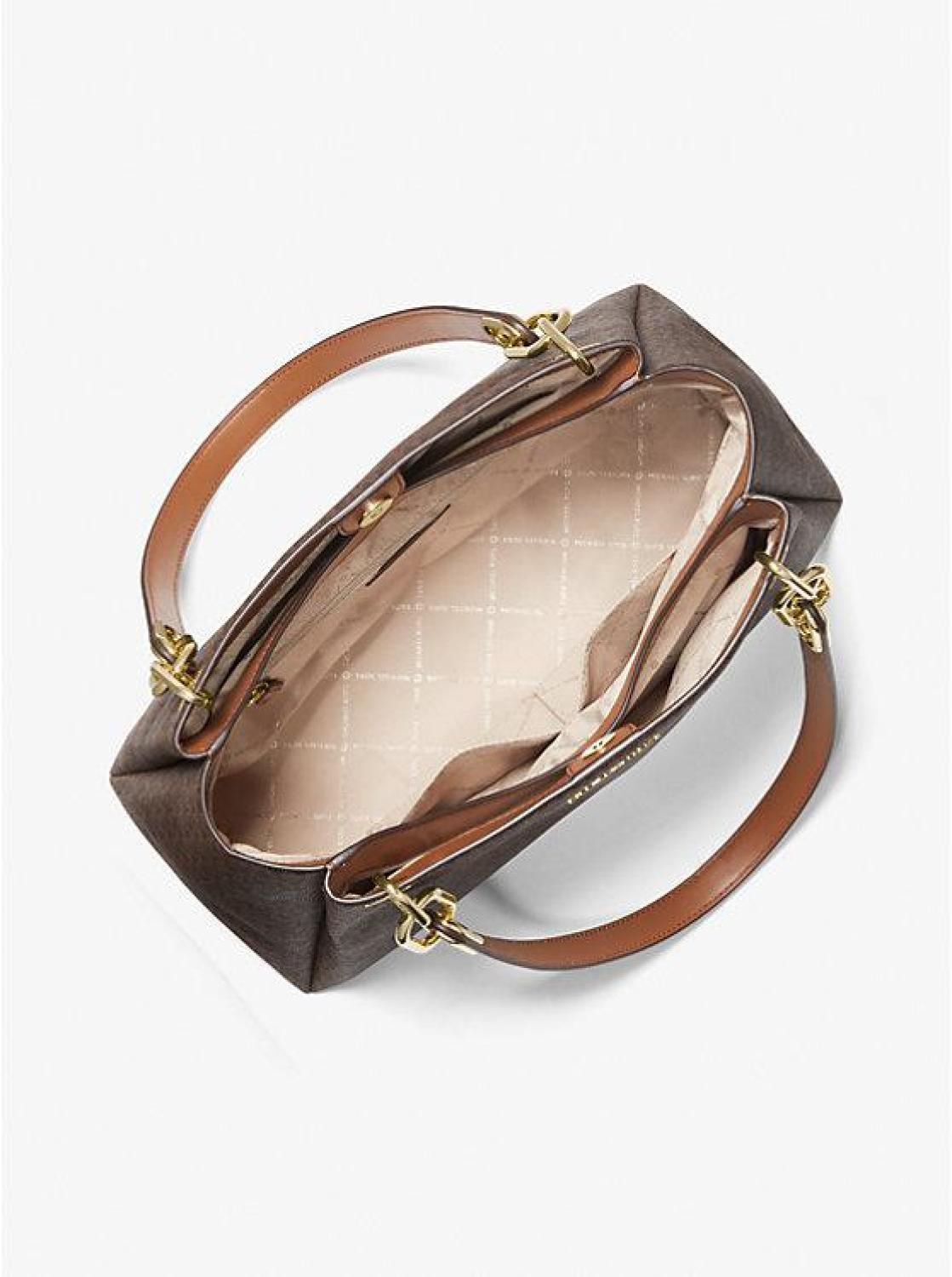Trisha Large Logo Shoulder Bag