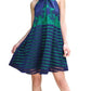 Halter Swing Mini Dress In Marina Lace