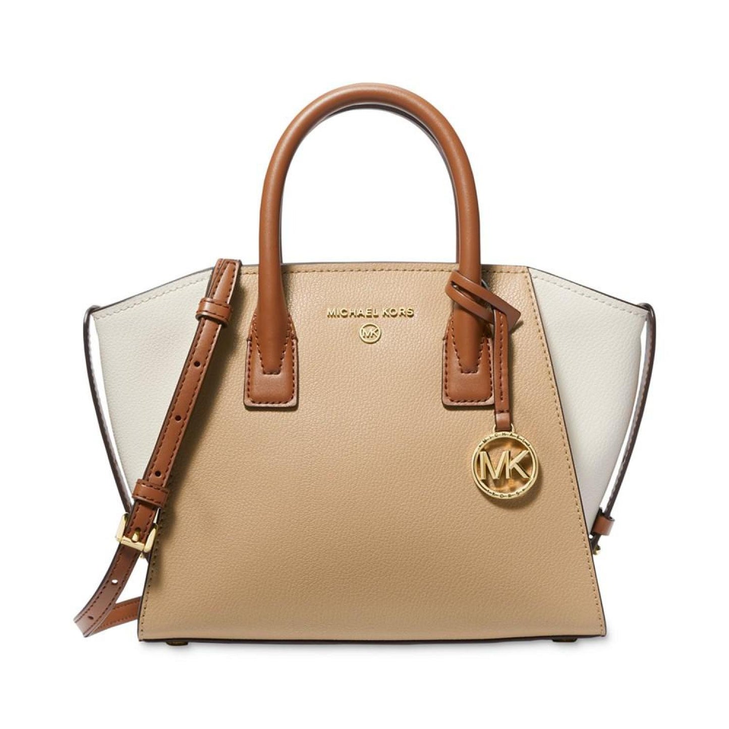 Avril Small Top Zip Leather Satchel