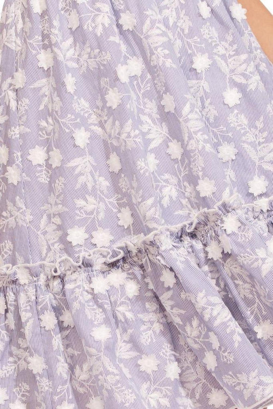 Trixie Dress In Cassis Bloom