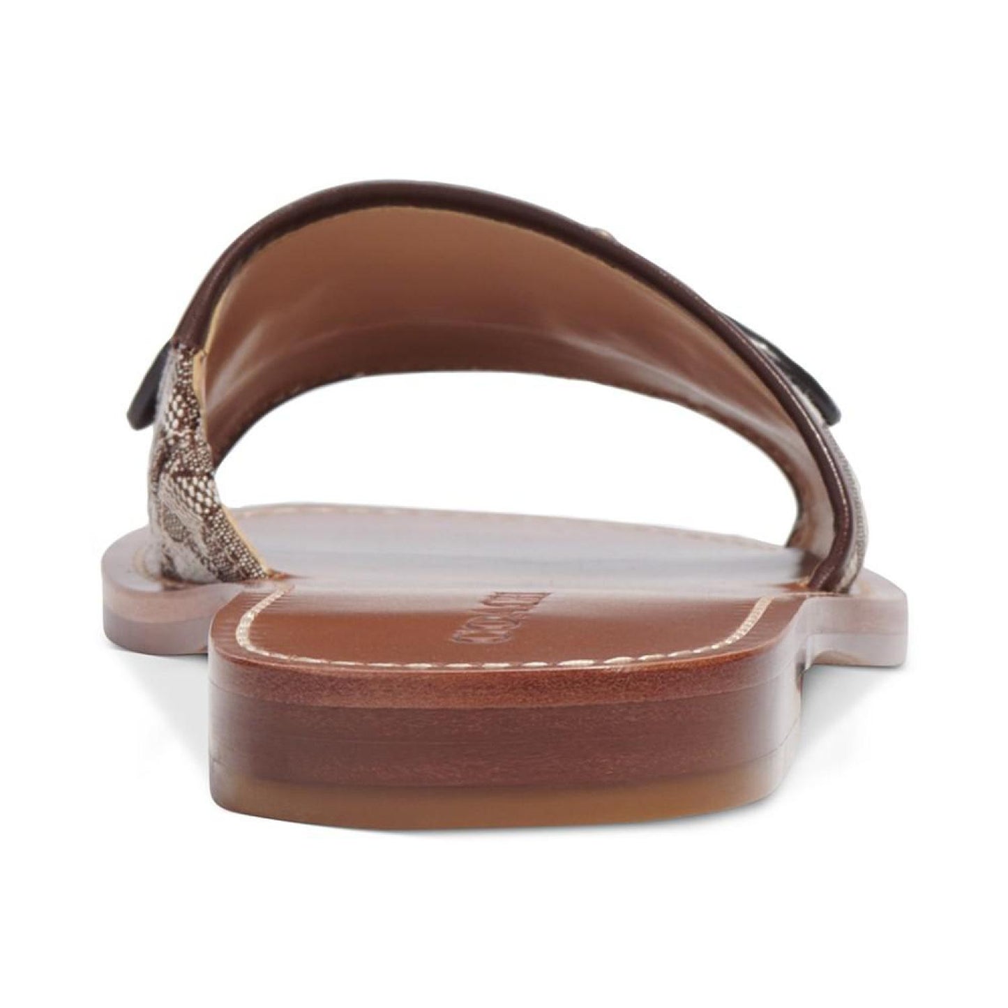 Ina Logo Emblem Slide Flat Sandals