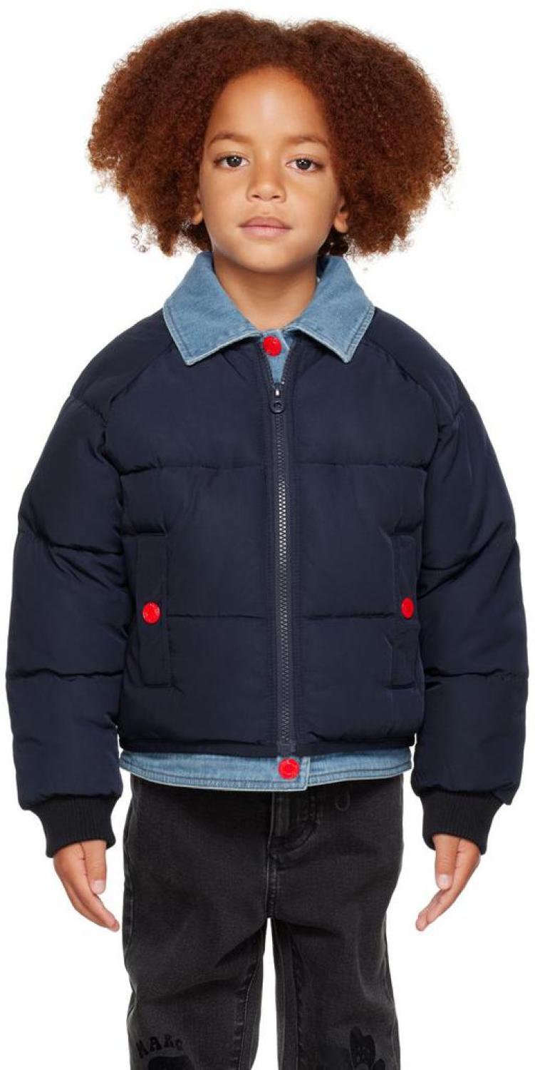Kids Navy Layered Jacket